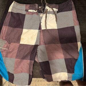 Men's Checkered Swim Shorts